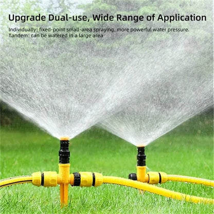 360° Rotation Auto Irrigation System Garden Lawn Sprinkler Patio save Water USA